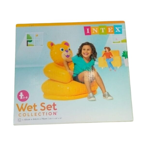 Inflatable Kids Happy Teddy Shaped Air Chair